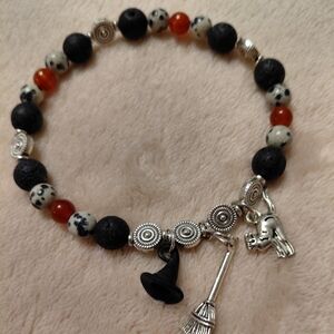 Witches Wear It Proud Beaded Bracelet With Genuine Crystals